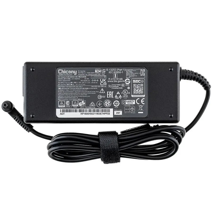 Блок живлення для ноутбука ACER 19V 4.74A 90W 3.0x1.0мм чорний RECTANGULAR - фото 3