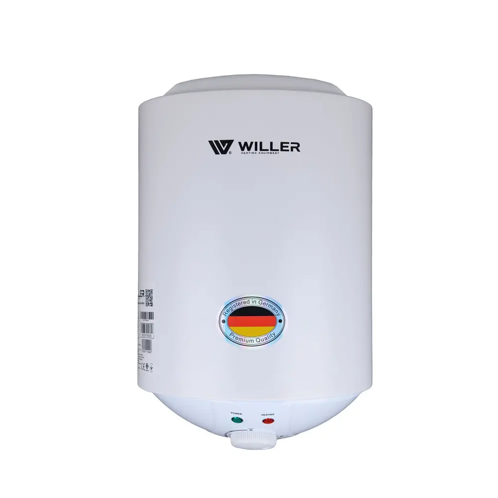 Водонагрівач WILLER Palermo, 1500 Вт, "мокрий" ТЕН, 10 л, Slim, вертикальний, білий (AEV-10R)