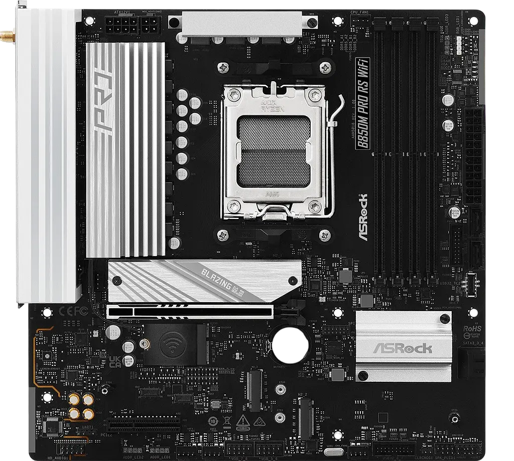 Материнська плата ASRock B850M PRO RS WIFI Socket AM5