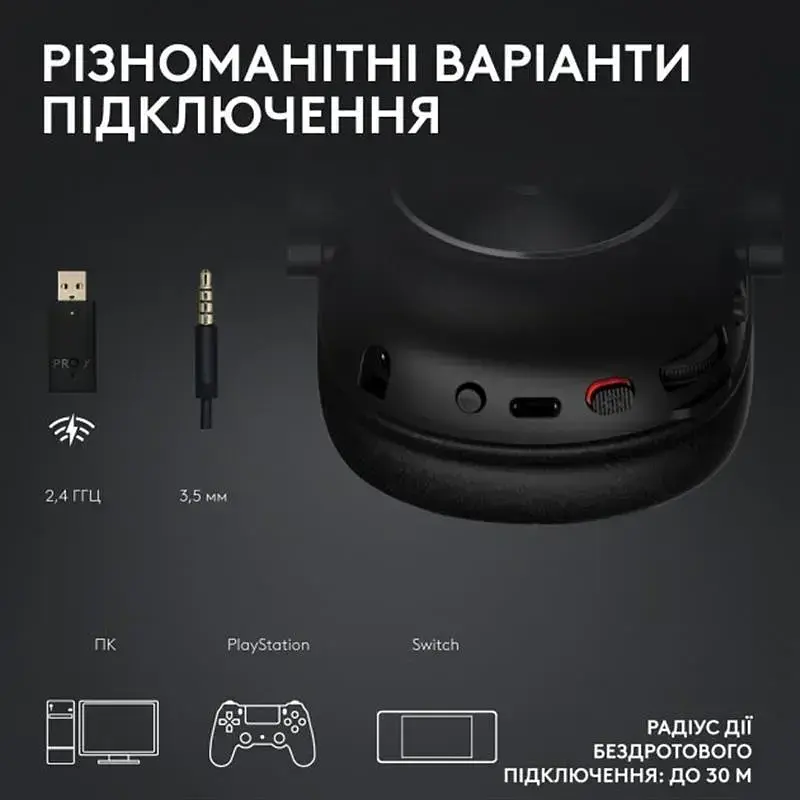 Гарнітура Logitech G Pro X2 Wireless Lightspeed Magenta (981-001275) - фото 5