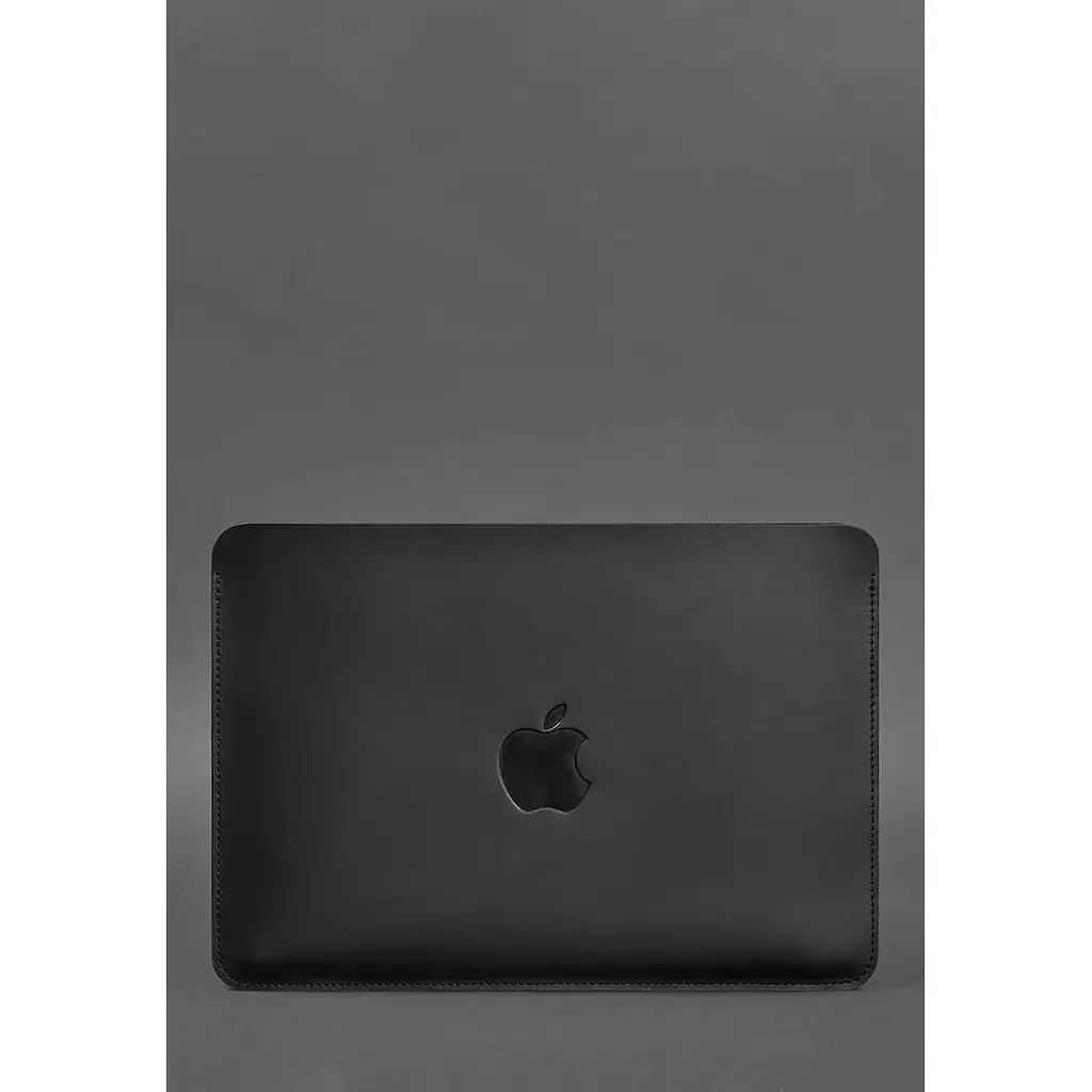 Шкіряний чохол BlankNote Crazy Horse для MacBook 14 дюймів Чорний - фото 3