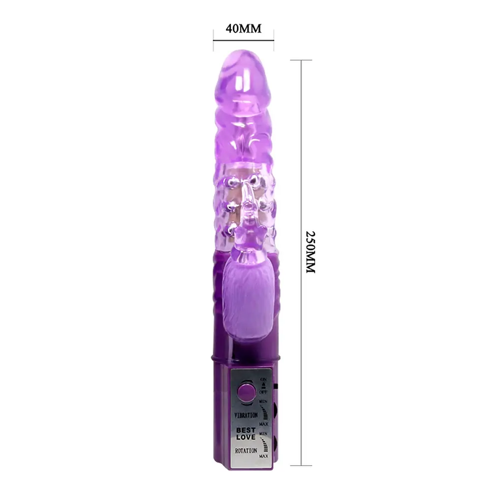Вибратор-кролик Baile Cute Baby Vibrator 25 см фиолетовый - фото 4