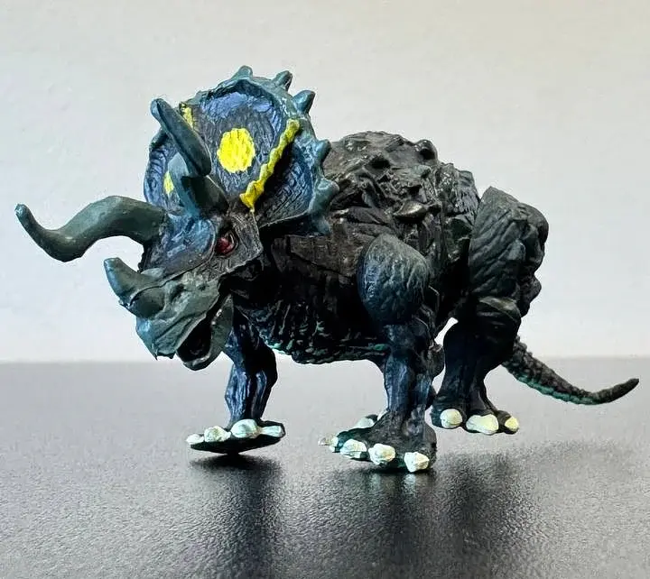 Фигурка динозавра Трицератопс желто-зеленый Dino Toys 56597 - фото 6