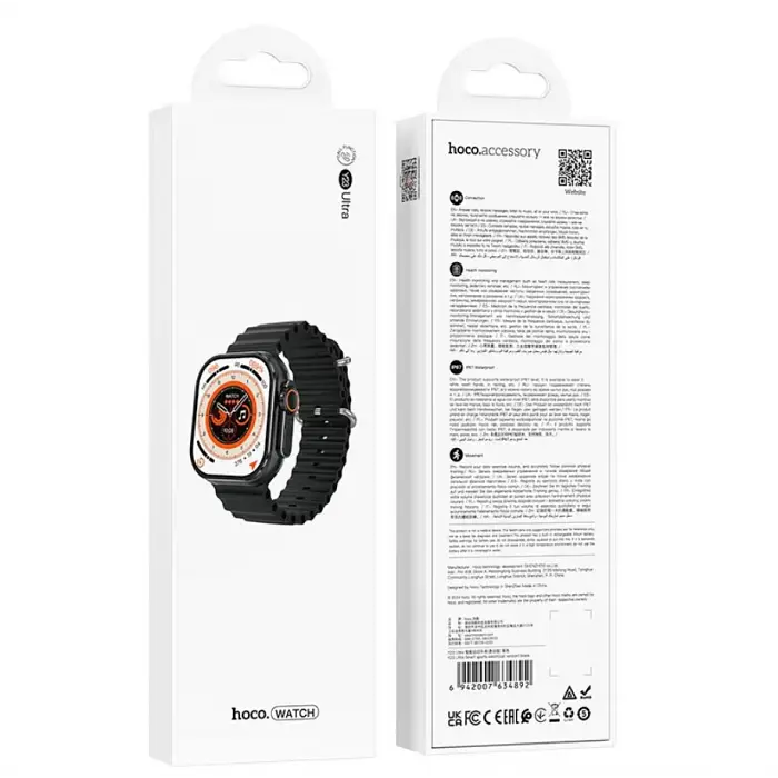 Смарт часы со звонками HOCO Y23 Ultra, экран 2.02″ 320×385, Bluetooth 5.3, IP67 - фото 3