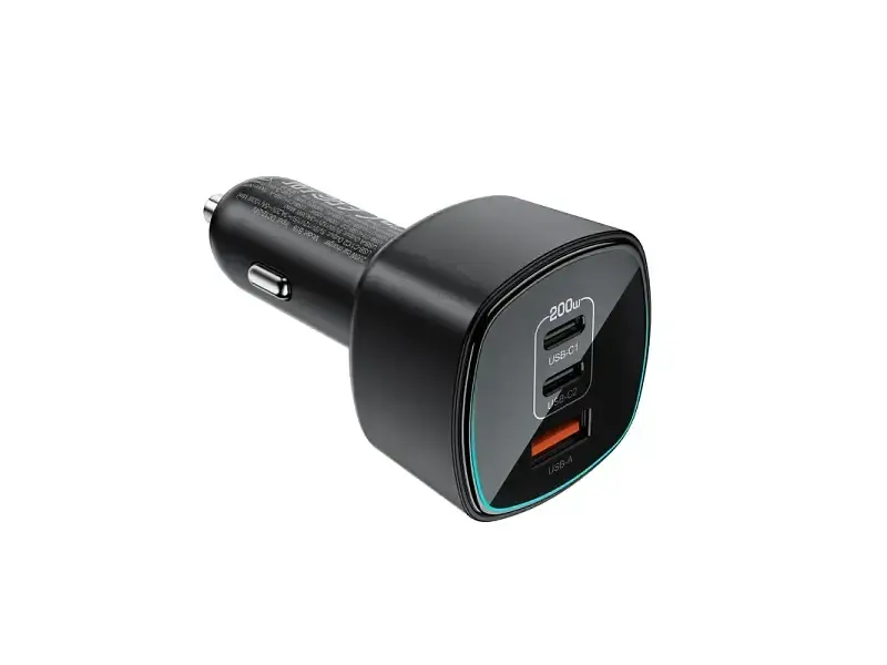 Автомобільний зарядний пристрій Acefast B18 200 W Black (6974316285953) - фото 2
