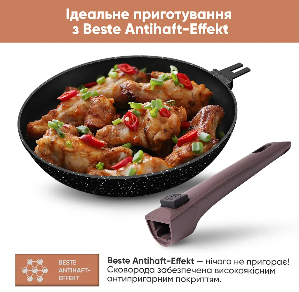 Набор сковородок Krauff 24 см и 28 см 2 шт. (25-305-089) - фото 9