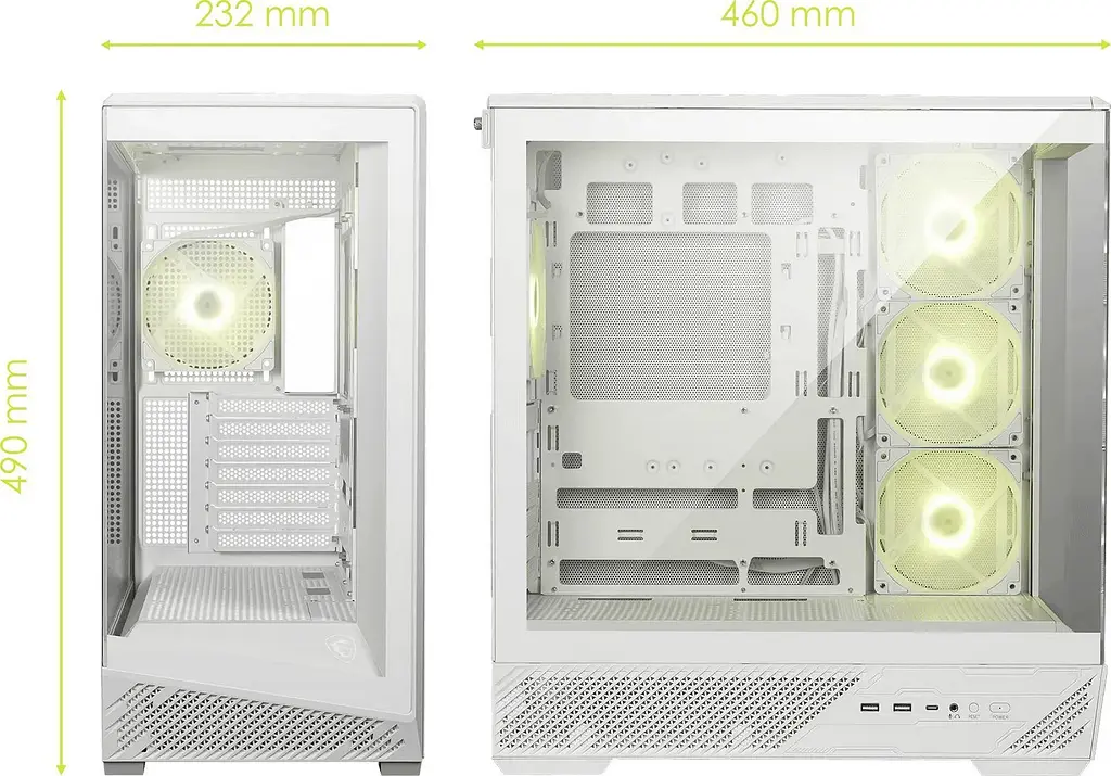 Корпус MSI MAG Pano 130R PZ White без БЖ - фото 2