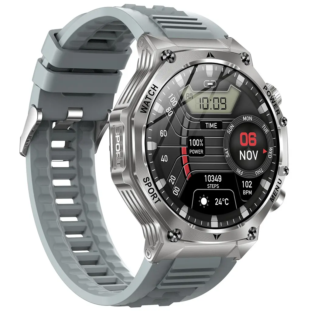 Часы Smart Surf X Pro Silver Grey, 2 ремешка - фото 9