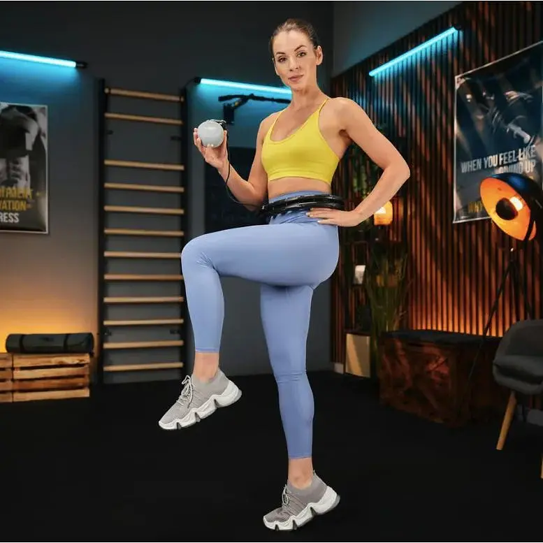 Хулахуп Trex Sport TX-010CHH массажный с утяжелителем черный - фото 3