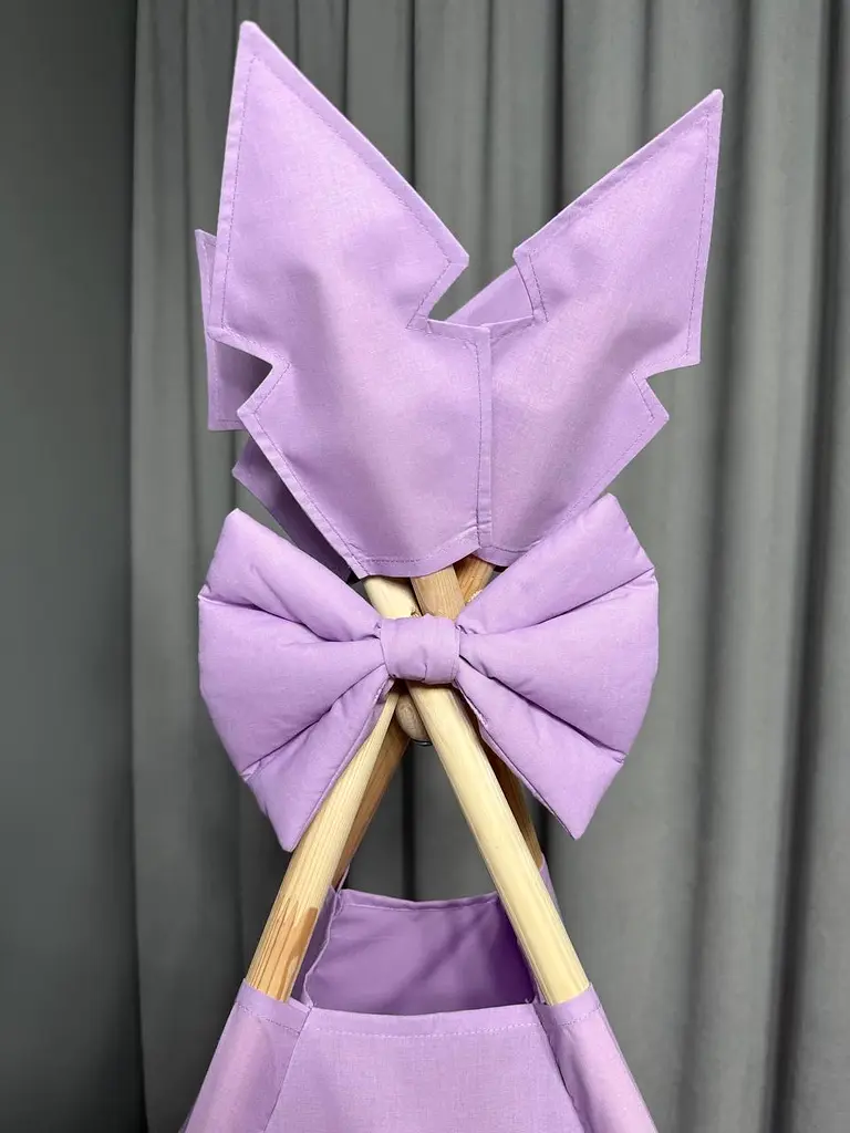 Вігвам для дівчинки Насолода фіолетовий 2 з матрасиком БОНБОН та кошиком для іграшок Повний комплект 0262 - фото 7