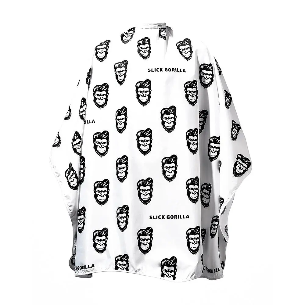 Перукарська накидка Slick Gorilla Barber Cape White