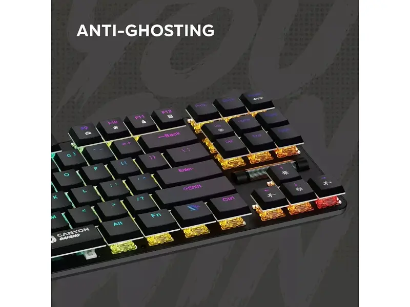 Клавіатура Canyon Cometstrike GK-50 RGB TKL (CND-SKB50-US) - фото 6