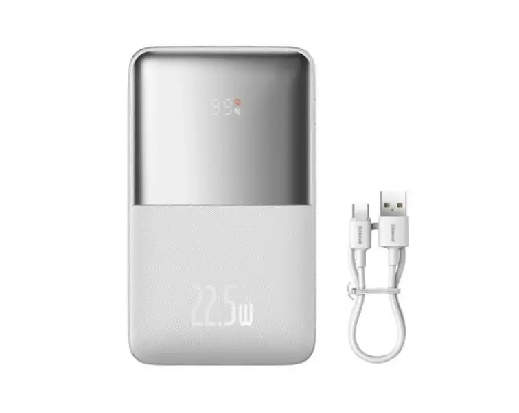 Мобильная батарея BASEUS Bipow Pro Digital Display Fast Charge 20000mAh 22.5W белая - фото 2