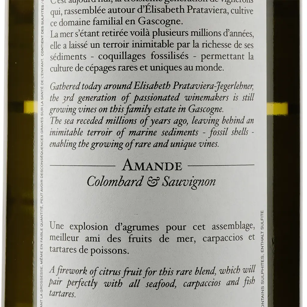 Вино Haut Marin Amande Colombard Sauvignon, біле, сухе, 11%, 0,75 л - фото 3