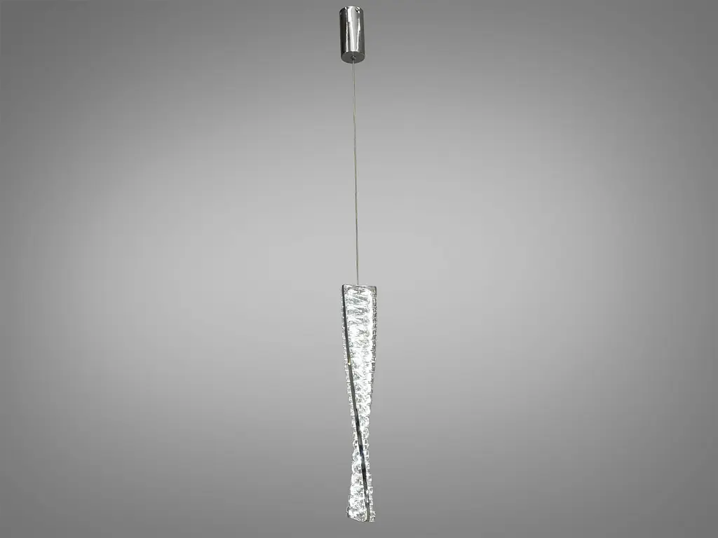 Подвесной светильник LED Diasha 531/1D-500CH, 15W, хром, для коридора, гостиной, спальни - фото 2