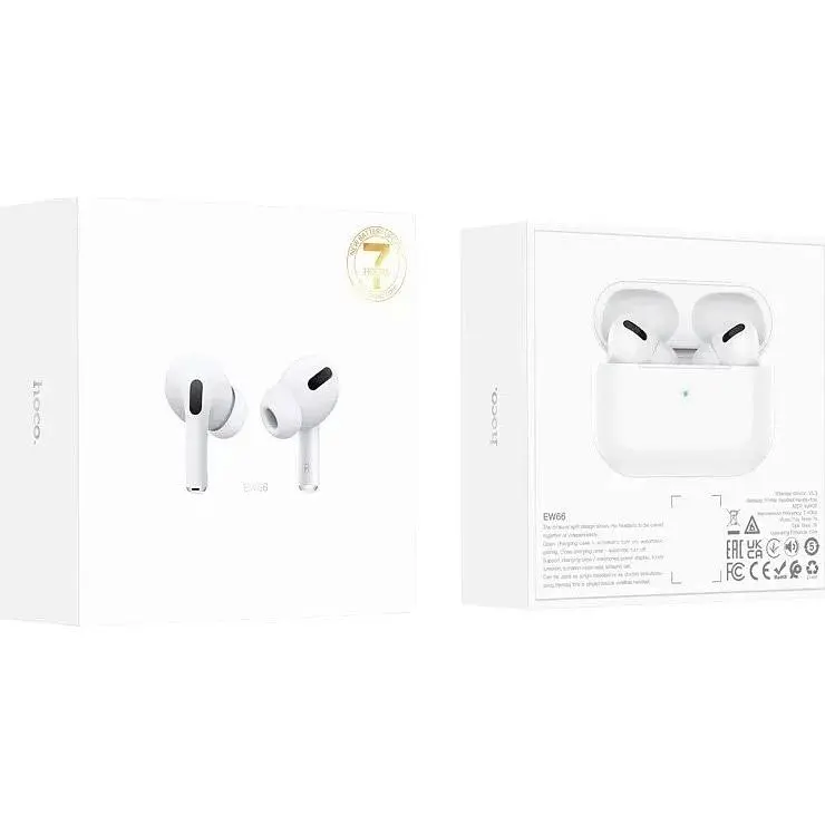 Навушники Hoco EW66 Stereo Bluetooth Headset White [112044] - фото 6