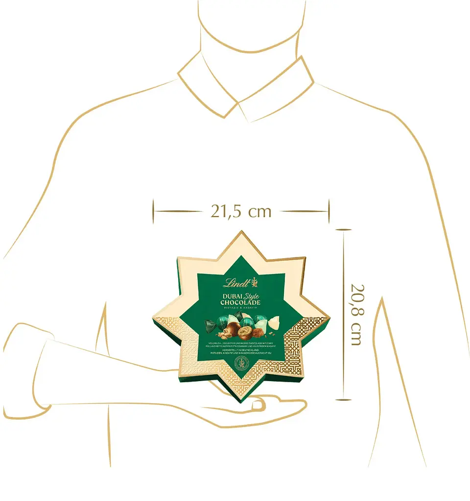 Шоколадні цукерки Lindt Dubai Style Mischung Chocolade Star 149г - фото 4