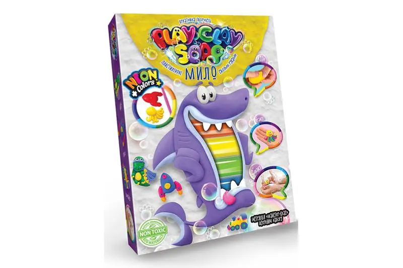 Набір для творчості PCS-03-01U,02U,03U,04U "Пластилінове Мило "PLAY CLAY SOAP" середній DANKO - фото 3
