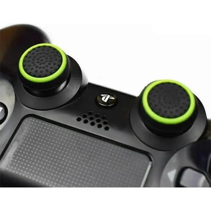 Накладки на стики Thumb Grips 4-pack для PS4/PS5/Xbox Black Green [122997] - фото 2