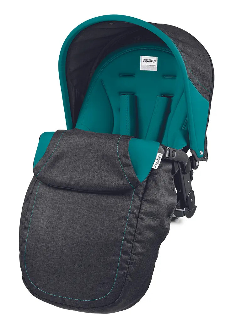 Прогулянкова коляска Peg-Perego Book Plus блакитна з чорним (PACK04-00000000007) - фото 2
