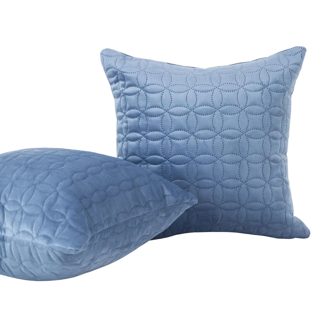 Наволочка декоративна ТЕП Velour Мозаїка 45х45 см синій (2-05175_36298) - фото 2