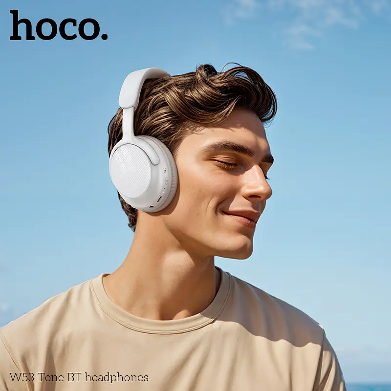 Бездротові накладні навушники HOCO W53 Tone BT headphones Gray - фото 3