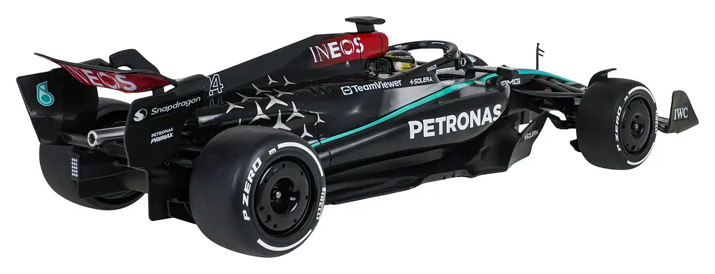 Машинка Mercedes-AMG F1 W15 E Performance Black черный RASTAR модель 1:12 Автомобиль на дистанционном управлении + пульт - фото 3