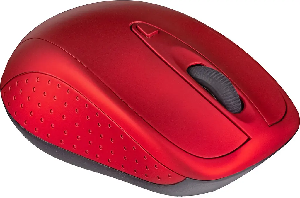 Мишка Modecom MC-WM4.1, бездротовий, 3кн., 1600dpi, нано ресівер, червоний - фото 3