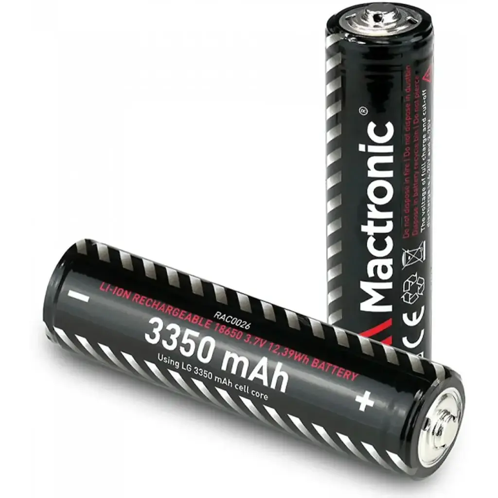 Батарейка аккумуляторная Mactronic Li-ion 18650, 3350 mAh - фото 2