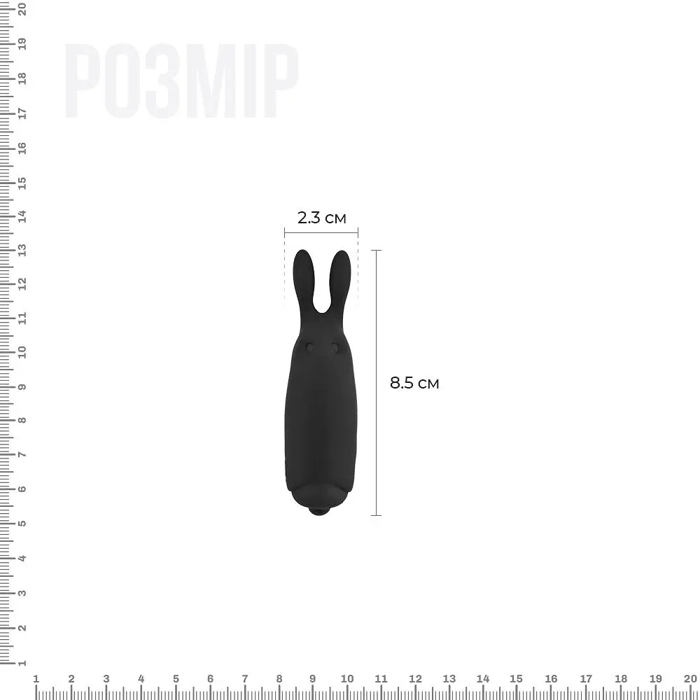 Віброкуля Adrien Lastic Pocket Vibe Rabbit Black зі стимулювальними вушками - фото 2