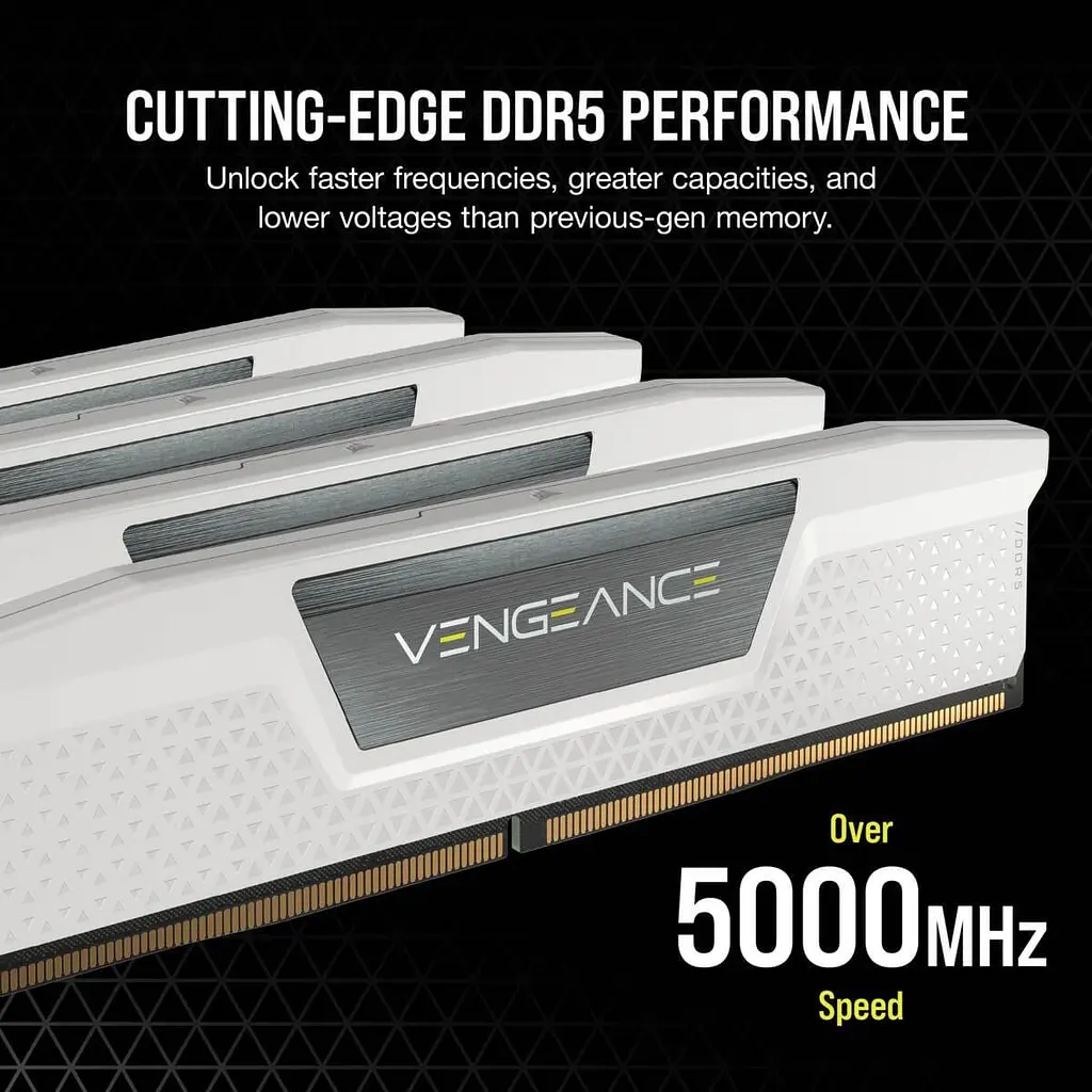 Модуль пам'яті Corsair DDR5 32GB (2x16) Vengeance 6000Mhz XMP/EXPO White (CMK32GX5M2E6000Z36W) - фото 7