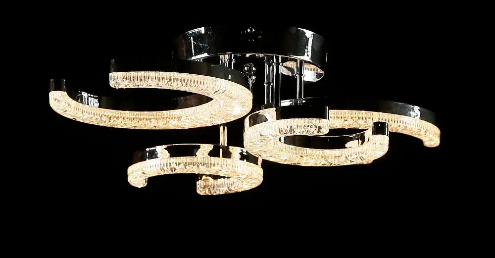 Світлодіодна люстра Splendid Ray L1654/2+2 LED (CH), білий, хром, 64 Вт, від 5-13 м² - фото 4