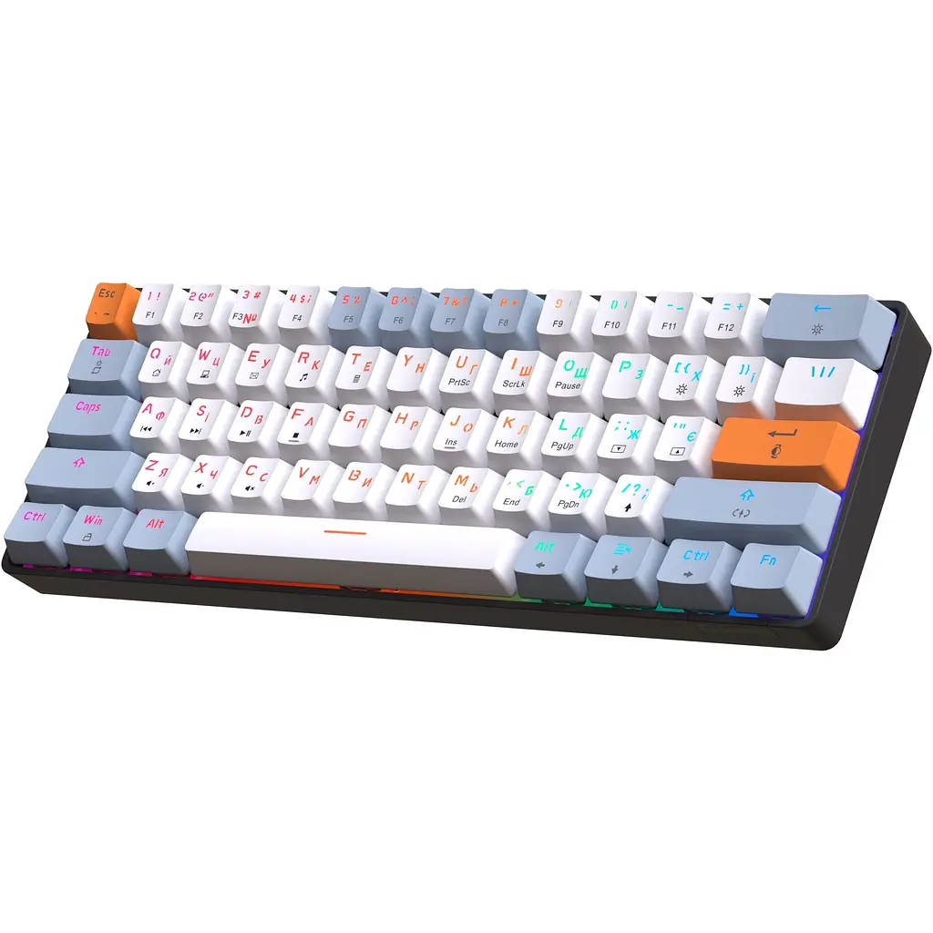 Клавиатура GamePro Red с Hot-Swap RGB Black проводная механическая (MK130R) - фото 2