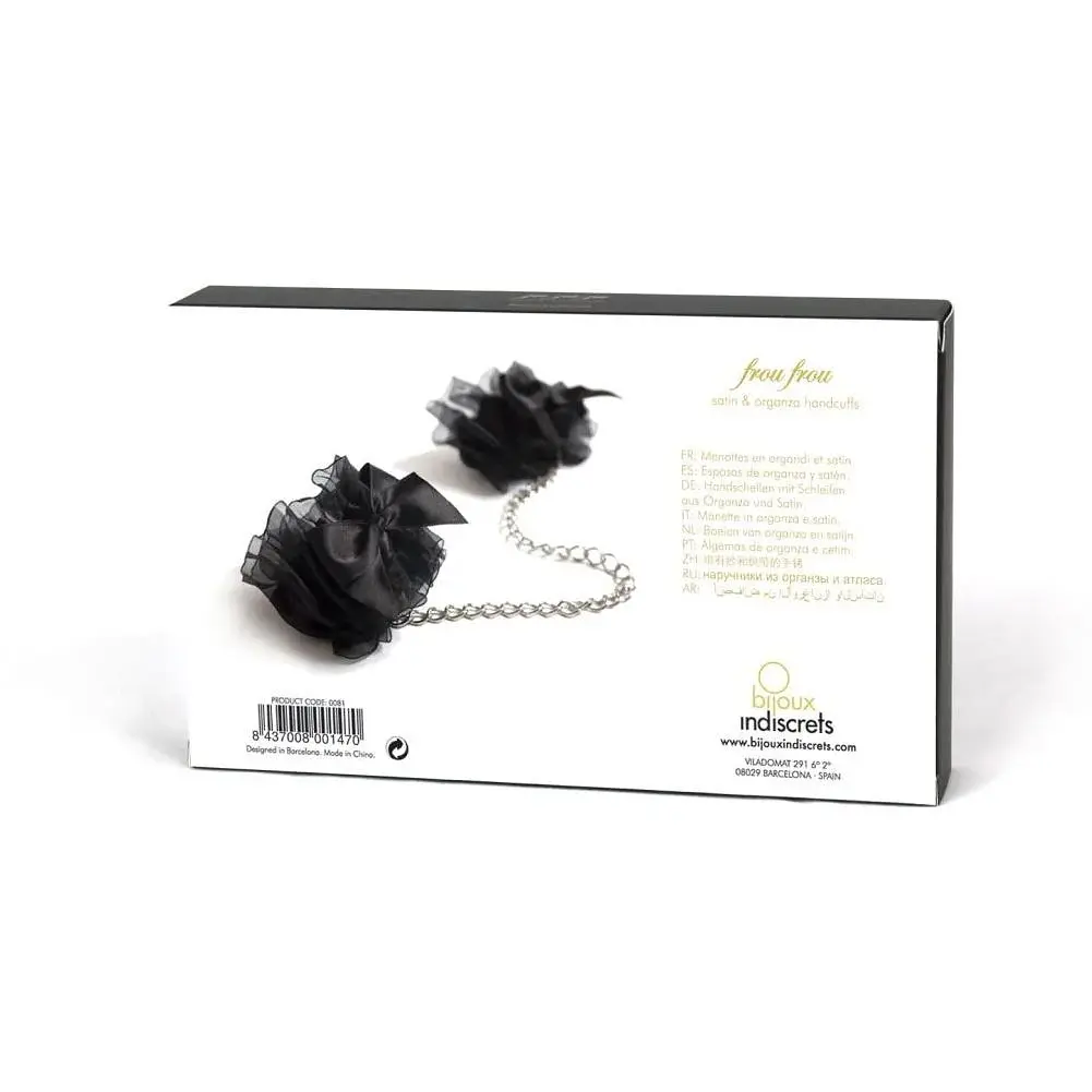 Наручники Bijoux Indiscrets - Frou Frou Organza handcuffs, атлас і органза, подарункова упаковка - фото 3