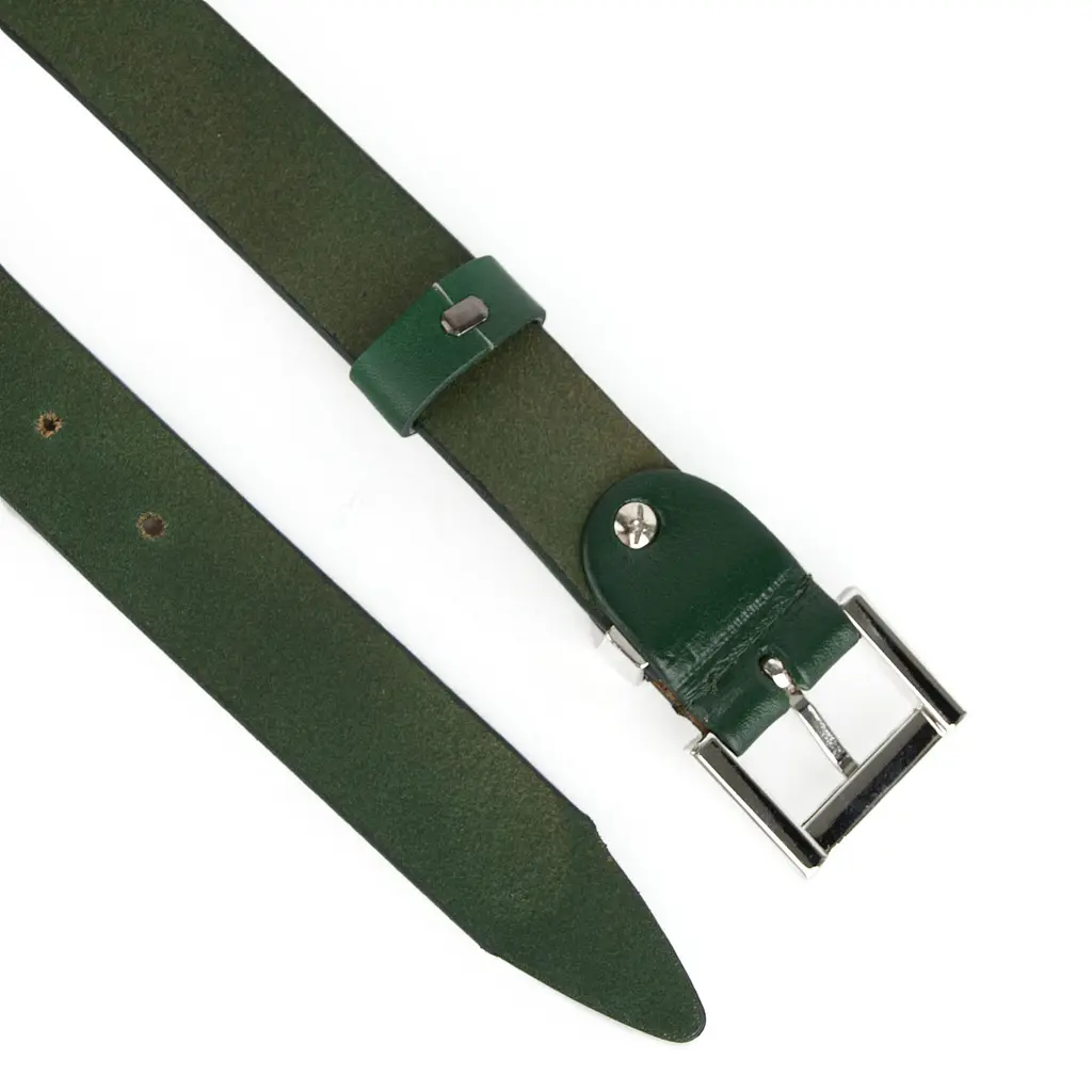 Ремінь жіночий шкіряний JK-3023 green-2 зелений (115 см) - фото 4