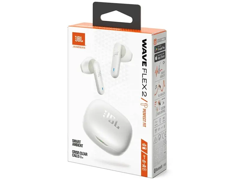 Навушники TWS (повністю бездротові) JBL Wave Flex 2 White (WFLEX2WHT) - фото 6