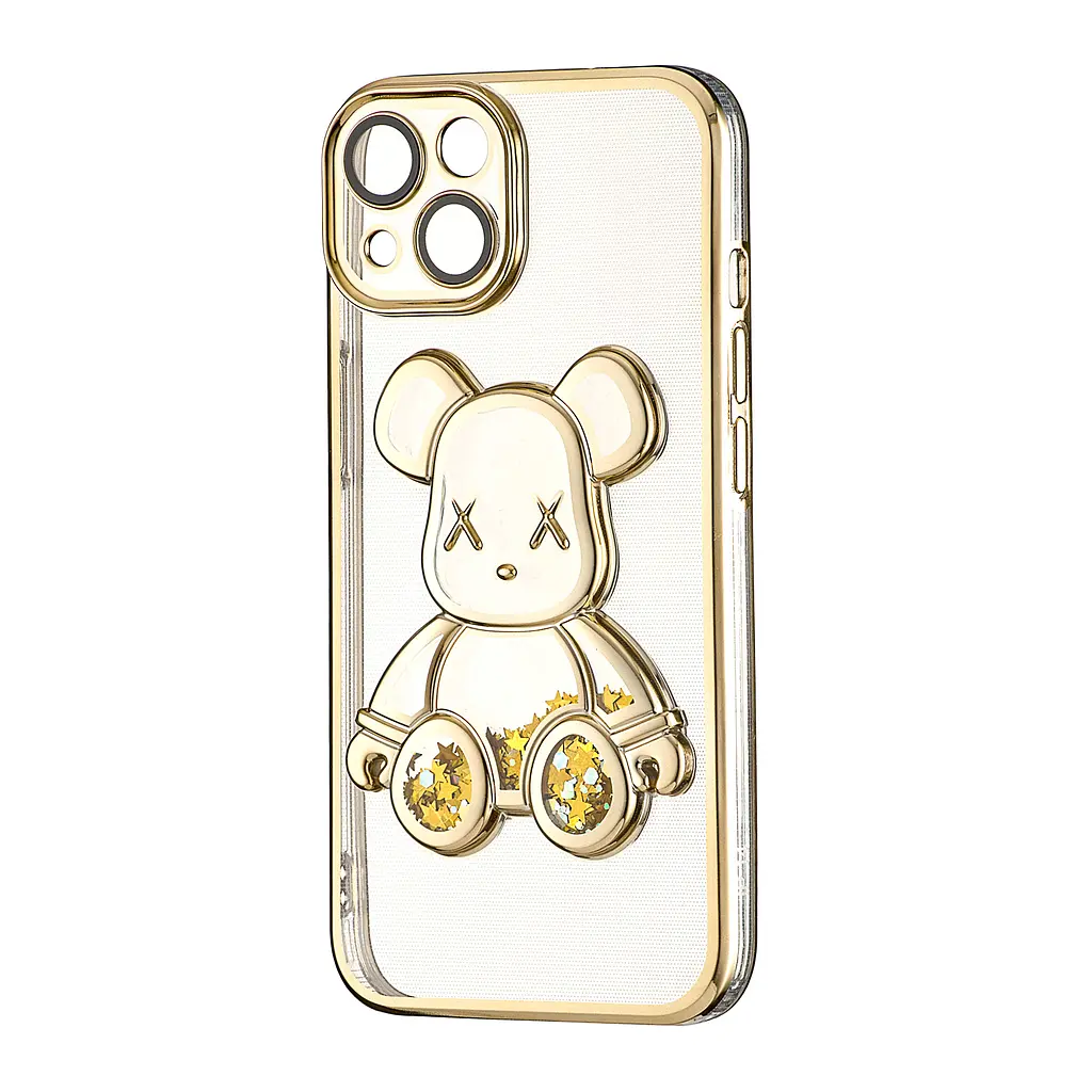 Чохол Shining Bear Case Protected Camera iPhone 14 Gold
