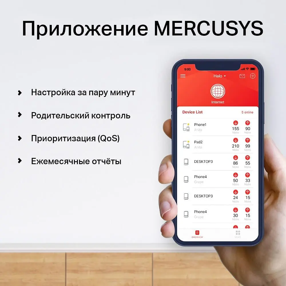 Роутер Mercusys HALO-H50G-3-PACK (HALO-H50G-3-PACK) - фото 7