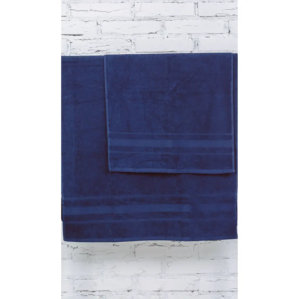 Набір банних рушників №5003 SoftNess Darkblue, 2 шт. (2200003182958) - фото 2