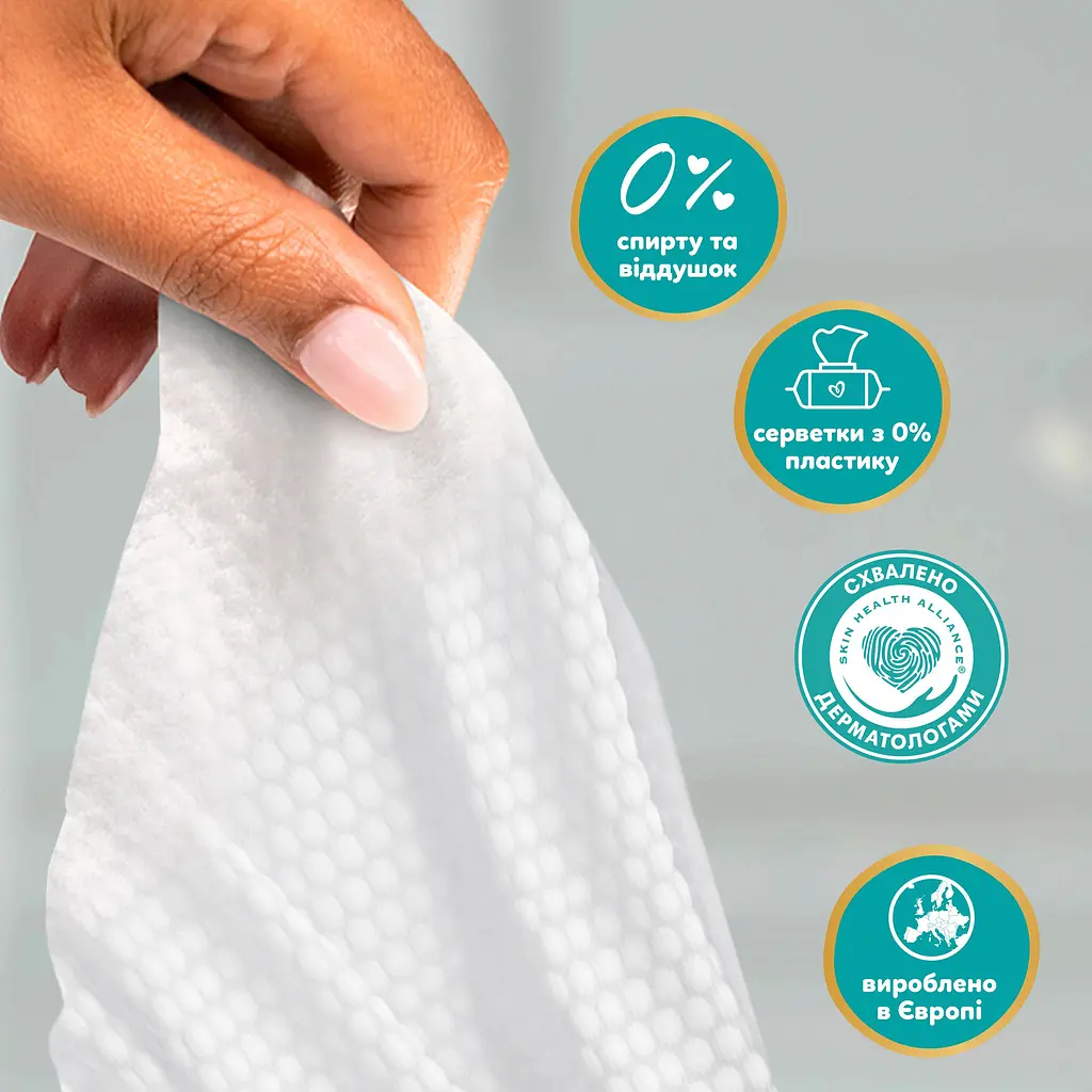 Уцінка. Набір дитячі вологі серветки Pampers Aqua Soft Touch 576 шт. (12 упаковок x 48 шт.) - фото 3