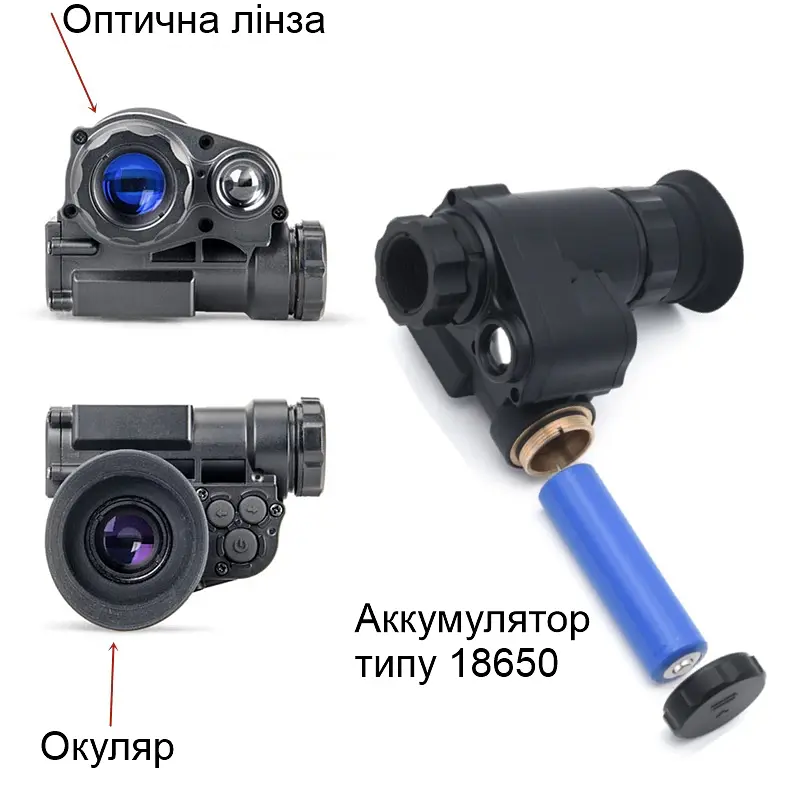 Монокуляр нічного бачення ПНБ з wifi, 6Х зумом та кріпленням на шолом Nectronix NVG10 (100971) - фото 5