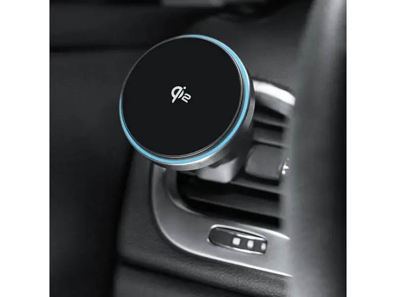 Автомобільний тримач для смартфона Proove Titanium Circle Qi2 15W Gray (WHTC15010003) - фото 6