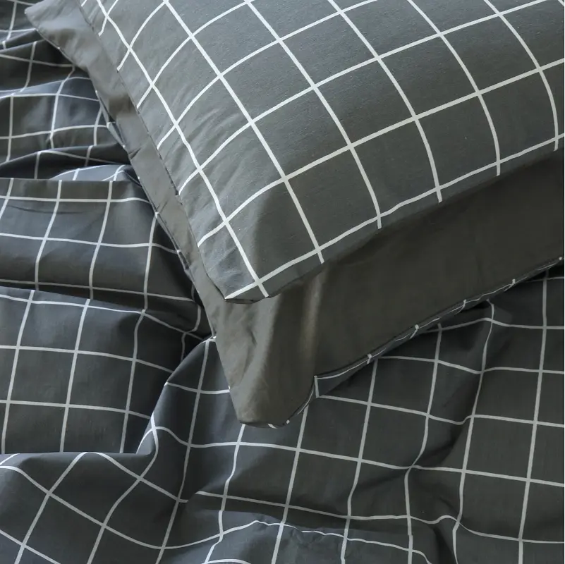 Простирадло MirSon Бязь 17-4815 Lugano 220x240 см сіре (2200009019203) - фото 4