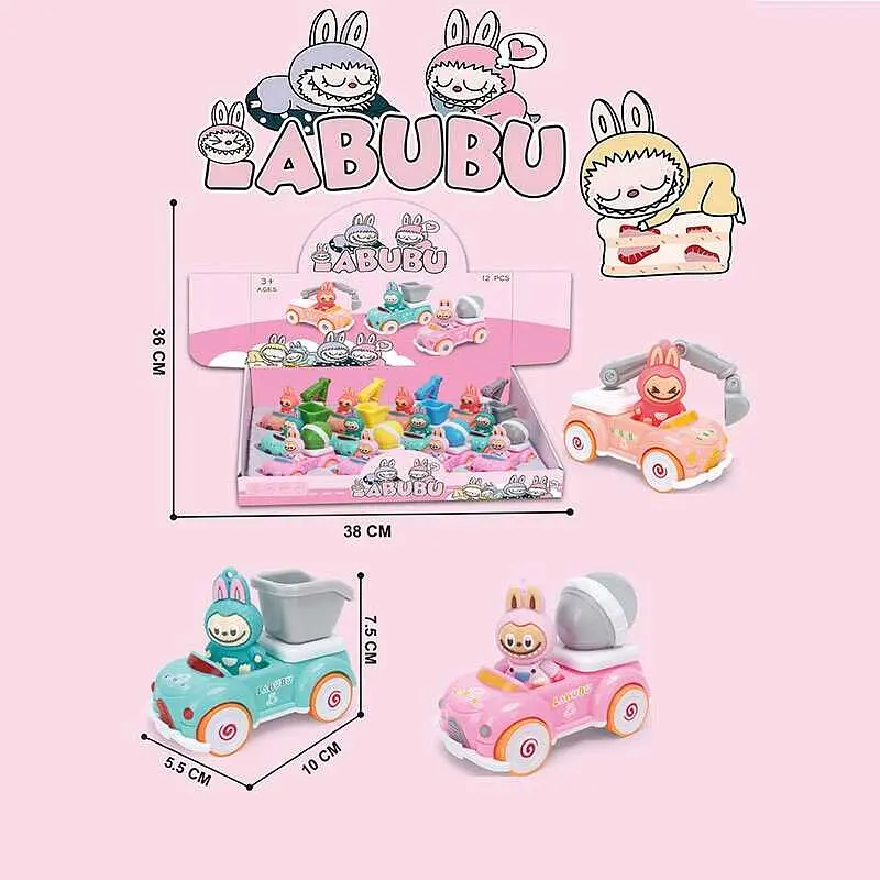 Спецтехніка LABUBU з героєм інерція 10×7×4 см 3353-13 - фото 2