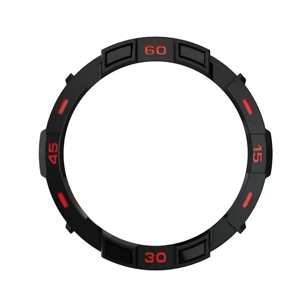 Безель Sikai для смарт-часов Xiaomi Watch S3 Black-red Sport - фото 2