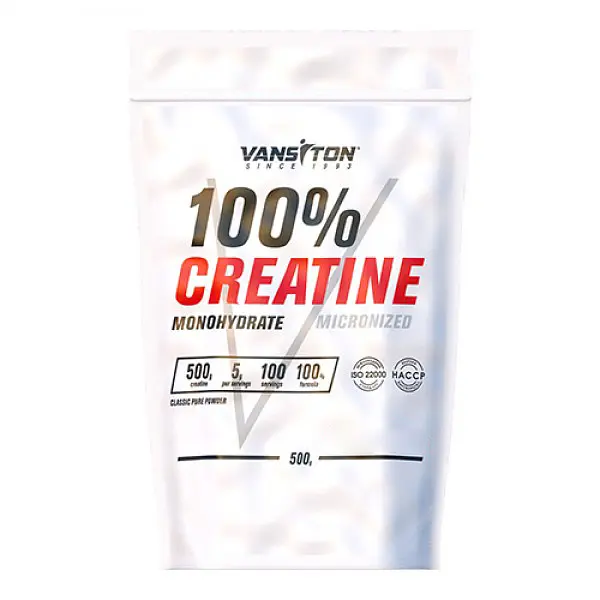 Креатин Vansiton Creatine Monohydrate, 500 грам - Полуниця