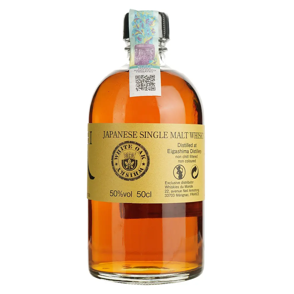Виски Akashi Single Malt White Wine 4 Year Old 50% 0.5 л в подарочной упаковке - фото 4