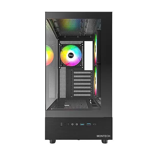 Корпус ATX W/O PSU BLACK XR (B) MONTECH - фото 2