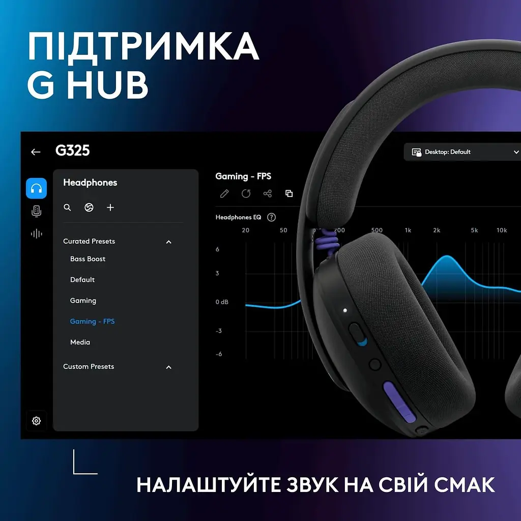 Ігрова гарнітура Logitech G325 Lightspeed Wireless Black (981-001524) - фото 10