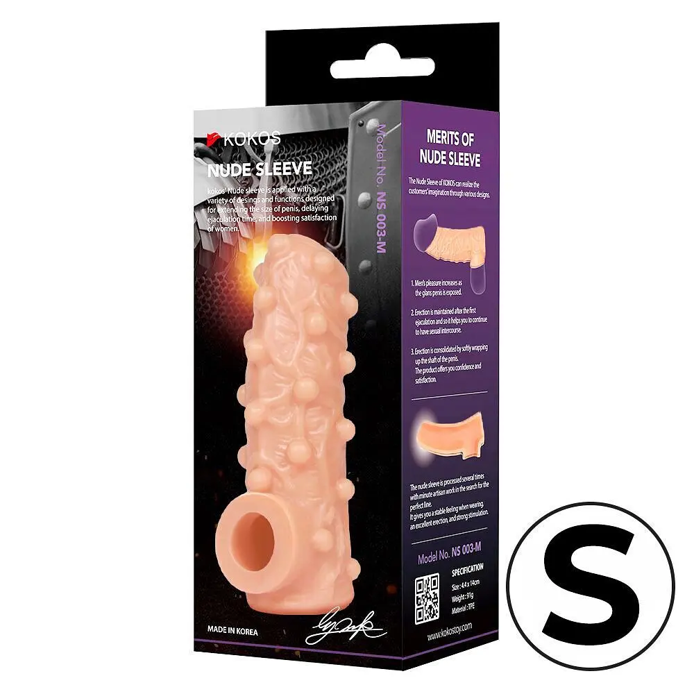 Насадка на член Kokos Nude Sleeve NS 003, S - фото 6